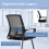 (Black, Mesh) Ergonomic Sled-Base Office Chair, Black 4