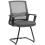 (DARK GREY, Mesh) Padded Ergonomic Office Chair, Sled Base, Dark Grey 1