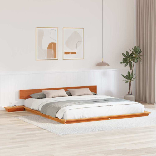 VidaXL vidaXL Bed Frame Brown 200 x 200 cm Wood