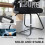 (Black, Mesh) Reception Chair with Flip Armrest & Mesh Back 6