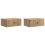 VidaXL vidaXL Wall-Mounted Bedside Cabinet 2 pcs Artisan Oak Engineered Wood 1