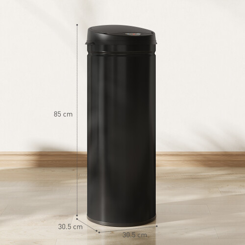 Homcom HOMCOM 50L Sensor Bin with Soft-Close Lid, Automatic Touchless Kitchen Bin 2