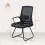 (Black, Mesh) Mesh-Back Desk Chair, No Wheels, Black 3