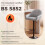 Homcom HOMCOM Bar Stools Adjustable Height Backrest Set of 2, Grey 9