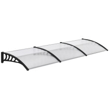 Front Door Canopy 303x96cm Clear Rain Shelter