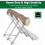 Heavy Duty Foldable Sawhorse, 100kg Capacity 4