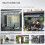 Front Door Canopy 303x96cm Clear Rain Shelter 6