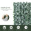 Artificial Leaf Hedge Screen 2.4m x 1m Dark Green 4
