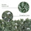 Artificial Leaf Hedge Screen 2.4m x 1m Dark Green 6