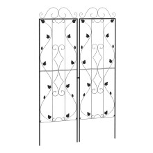 Metal Trellis Set of 2 – Leaf Design Garden Support