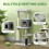 132cm Cat Tree with Scratching Posts & Bed 4