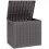 97L Waterproof Plastic Garden Storage Box, Brown 1