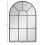 Modern Arched Wall Mirror 91x60cm Black 3