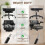 (Black, Leather) Leathaire Executive Office Chair – Black, 180kg Capacity 5