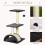 72cm Black Cat Tree with Scratching Post 4