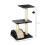 72cm Black Cat Tree with Scratching Post 3