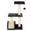 72cm Black Cat Tree with Scratching Post 6