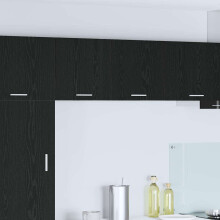 vidaXL Hängeschrank Schwarze Eiche und Weiß 40 x 31 x 40 cm