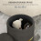 Velvet-Feel Storage Ottoman - Grey 4