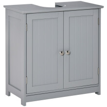 60x60cm Grey Under-Sink Storage Cabinet