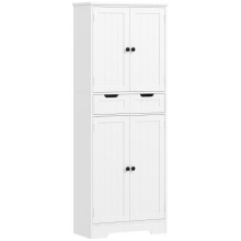 Tall Freestanding Bathroom Cabinet, White, 60x30x160cm
