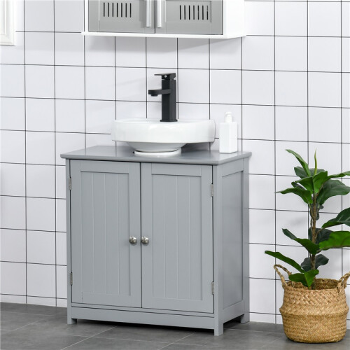 60x60cm Grey Under-Sink Storage Cabinet 1
