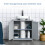 60x60cm Grey Under-Sink Storage Cabinet 5