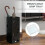 Steel Umbrella Stand with 4 Hooks & Drip Tray 5