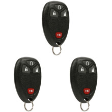 3X Key Fob Keyless Entry Remote for Chevy Silverado Traverse Equinox Avalanche/ Sierra 2007-2016, 15913421 OUC60270