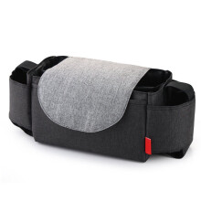 (Black)Baby Pram Organiser Mummy Bag Storage Buggy Stroller Pushchair Bottle Cup Holder