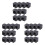 30Pcs Microphone MarkFlag Mic Station- Square Interview Box Stand Flags Shaped Holder Reporter Injection,Black 1