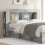 VidaXL vidaXL Headboard Cabinet with Storage Grey Sonoma Engineered Wood 1