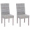 VidaXL vidaXL Dining Chair 2 pcs Solid Mahogany Wood White Wash 5