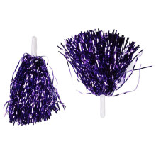 72Pcs Cheerleading Pom Poms Metallic Foil Cheer Pom Poms with Plastic Handle for Adults Kids Cheerleaders Party
