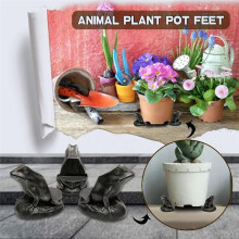 Minipotvoeten, Schattige Dierenvormige Potten Voeten Dierenfiguren Ornamenten Plantpotsteunvoeten, voor Binnen en Buiten A