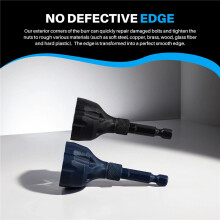 2Pcs Tungsten Carbide Deburring External Chamfer Tool 1/8in-3/4in(3mm-20mm), Deburring Chamfering Drill Bit(Black+)