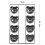 2X 8 Cavity Non-Stick Cake Baking Pan,Non-Stick Cute Bear Muffin DIY Dessert Pastry Baking Decor Tools for Baking Tool 6