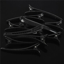 40 Pcs Black Plastic Single Prong DIY Hairstyle Alligator Hair Clip 3.1 Inch Long