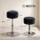 Homcom (Black) HOMCOM Bar Stool Adjustable Swivel 1 Piece 3