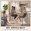 Homcom HOMCOM Adjustable Bar Stools Set of 2 with Backrest Grey 7