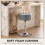 Homcom (Grey) HOMCOM Bar Stool Adjustable Swivel 1 Piece 5