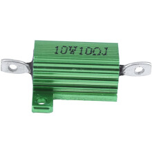 3X Green Aluminum Chassis Mounted Wirewound Resistors 10W 10 Ohm 5%