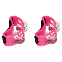2X Powerful Sound Foot Tambourine Adjustable Foot Tambourines with Musical Instrument for Performance Singing