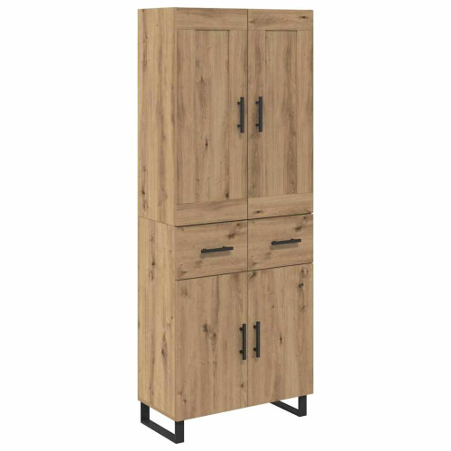 VidaXL vidaXL Highboard 2 stk. Artisan-Eiche 69,5 x 34 x 180 cm 1
