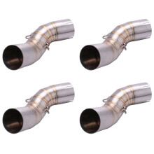 4X Motorbike Middle Exhaust Middle Mid Link Pipe Connector for Z900 2017-2018 Without Exhaust Muffler