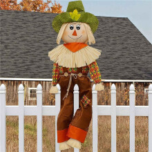 3X Scarecrow Straw Kit Paper Scarecrow Costume Accessories Neck Arm and Ankle Ties for Party Accessory Decoration