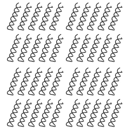 40 Pieces Epingle en Spirale (Noir)