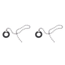 2X Cymbal Sustain Chain Zestaw Perkusyjny Jazz Przedłużenie Łańcucha Sizzler Ze Stali Nierdzewnej do Zestawów Perkusyjnych