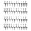 40X Adjustable Wire Rope Hooks Picture Rail Display Hanging Hooks Hanging System Accessories 1