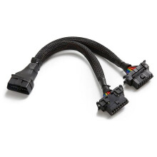 OBD2 Splitter 16 Pin OBD II Splitter Verlängerung 1X Stecker und 2X Buchse Verlängerungskabel Adapter (1FT/30CM) (3 Packung)